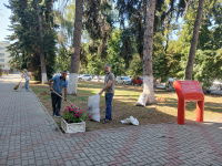 Осенний субботник в библиотеке